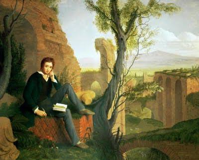 Joseph Severn Posthumous Portrait of Shelley Writing Prometheus Unbound oil painting image